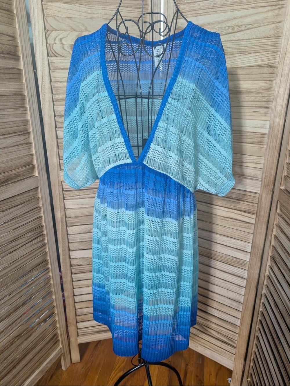 Ingear Resort Dress Swimsuit Beach Dress Cover Up Size XL Blue